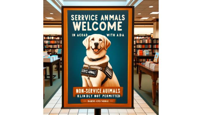 Barnes and Nobles pet policy